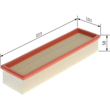 BOSCH 1 457 433 260 Luftfilter