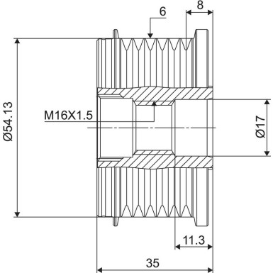 Valeo Generatorfreilauf VALEO NEW SPARE PART 588003