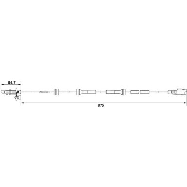 Sensor, Raddrehzahl 0 265 007 790