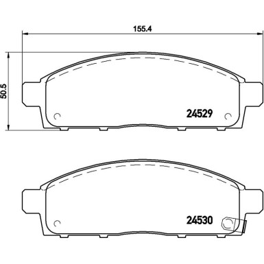 Brembo Bremsbelagsatz, Scheibenbremse PRIME LINE P 54 038