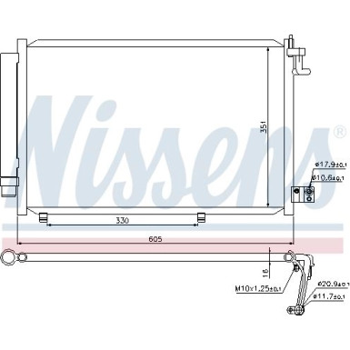 Nissens Kondensator, Klimaanlage FIRST FIT 940108 Nissens Kondensator, Klimaanlage FIRST FIT 940108