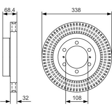 BOSCH Bremsscheibe 0 986 479 A65