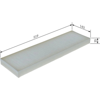 Filter, Innenraumluft 1 987 435 109 Filter, Innenraumluft 1 987 435 109