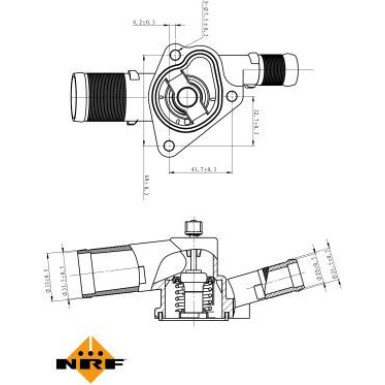 NRF Thermostat, Kühlmittel EASY FIT 725009