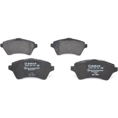 BOSCH Bremsbelagsatz, Scheibenbremse 0 986 424 721 BOSCH Bremsbelagsatz, Scheibenbremse 0 986 424 721