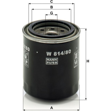 Ölfilter W 814/80 Ölfilter W 814/80