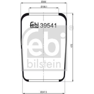 FEBI BILSTEIN 39541 Federbalg, Luftfederung