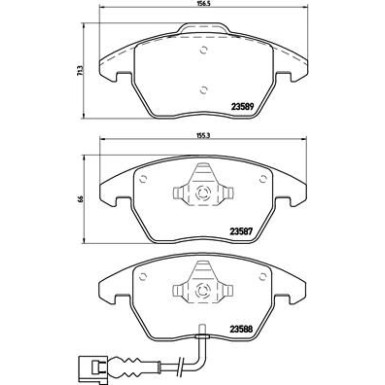 Brembo Bremsbelagsatz, Scheibenbremse XTRA LINE P 85 075X