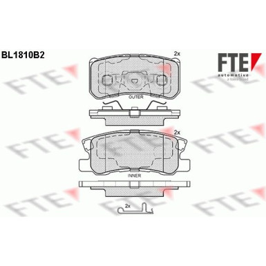 FTE Bremsbelagsatz, Scheibenbremse 9010387 FTE Bremsbelagsatz, Scheibenbremse 9010387