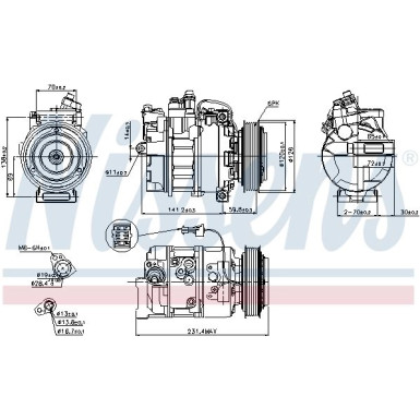 Kompressor, Klimaanlage 89208 Kompressor, Klimaanlage 89208