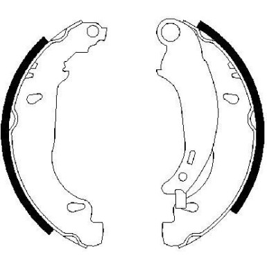 BOSCH Bremsbackensatz 0 986 487 568 BOSCH Bremsbackensatz 0 986 487 568