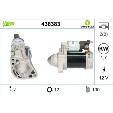 Valeo Starter VALEO CORE-FLEX 438383