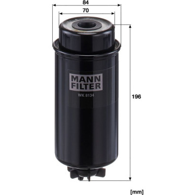 Mann-Filter Kraftstofffilter WK 8134
