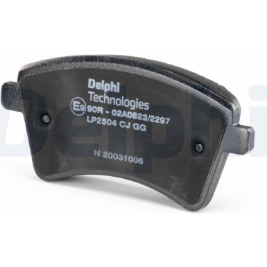 Delphi Bremsbelagsatz, Scheibenbremse LP2504 Delphi Bremsbelagsatz, Scheibenbremse LP2504