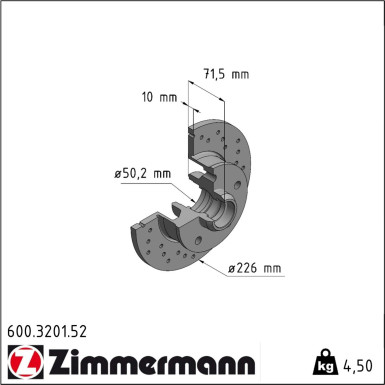 Bremsscheibe 600.3201.52