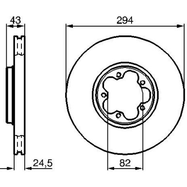 Bremsscheibe 0 986 479 B29 Bremsscheibe 0 986 479 B29