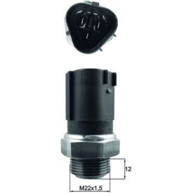 Mahle Temperaturschalter, Kühlerlüfter BEHR TSW 62