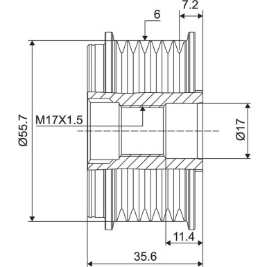 Valeo Generatorfreilauf VALEO NEW SPARE PART 588118