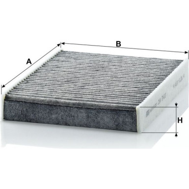MANN-FILTER CUK 2433 Innenraumfilter, Aktivkohlefilter MANN-FILTER CUK 2433 Innenraumfilter, Aktivkohlefilter