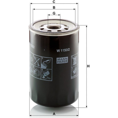 Ölfilter W 1150/2