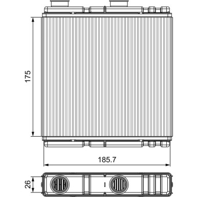 Valeo Wärmetauscher, Innenraumheizung 811543