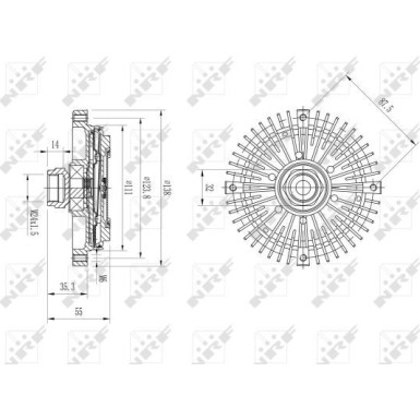 NRF Kupplung, Kühlerlüfter 49599
