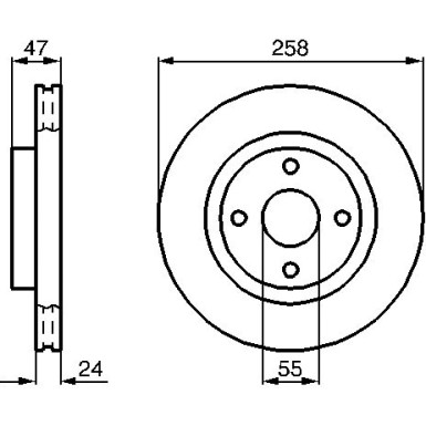 BOSCH Bremsscheibe 0 986 478 989 BOSCH Bremsscheibe 0 986 478 989