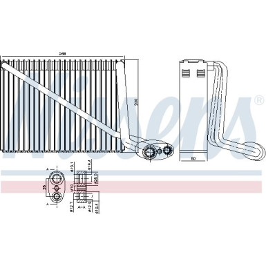 Verdampfer, Klimaanlage 92272 Verdampfer, Klimaanlage 92272