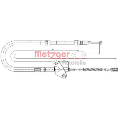 Metzger Seilzug, Feststellbremse 10.9871
