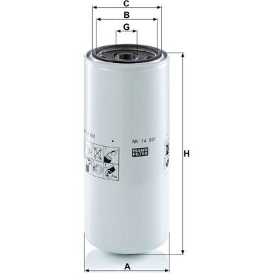 Kraftstofffilter WK 14 001