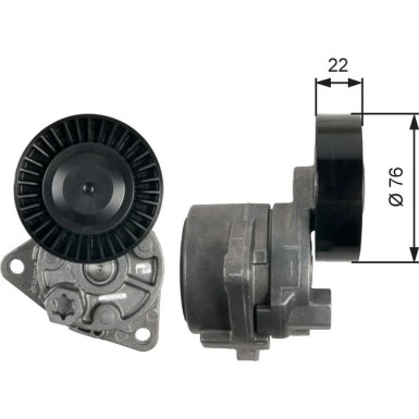 Gates Spannrolle, Keilrippenriemen DriveAlign™ T39217
