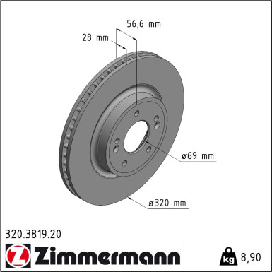 Bremsscheibe 320.3819.20