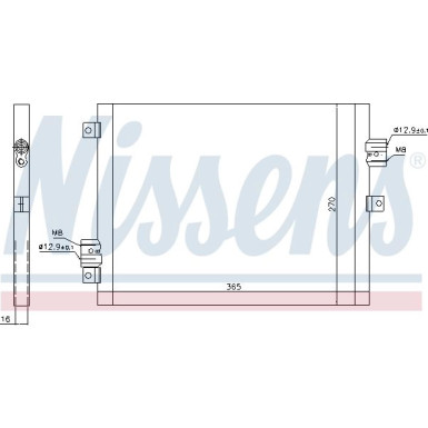 Nissens Kondensator, Klimaanlage FIRST FIT 940190 Nissens Kondensator, Klimaanlage FIRST FIT 940190
