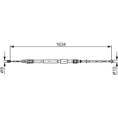 BOSCH Seilzug, Feststellbremse 1 987 477 988