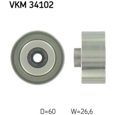 SKF Umlenk-/Führungsrolle, Keilrippenriemen VKM 34102