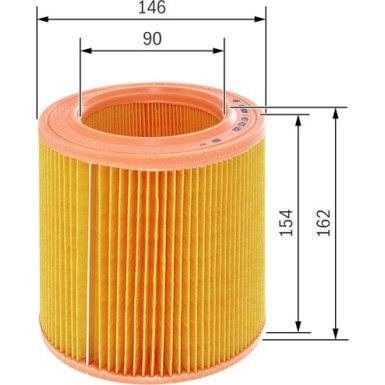 BOSCH 1 457 433 652 Luftfilter BOSCH 1 457 433 652 Luftfilter