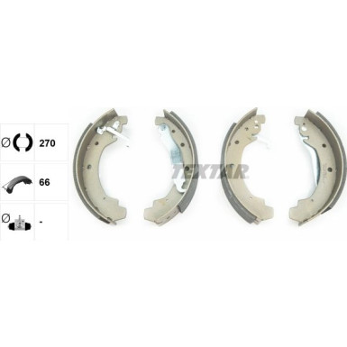 Textar Bremsbackensatz 91028900