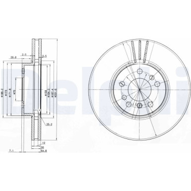 Bremsscheibe BG3628 Bremsscheibe BG3628