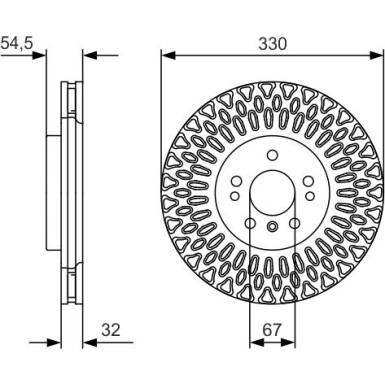 BOSCH Bremsscheibe 0 986 479 D08 BOSCH Bremsscheibe 0 986 479 D08