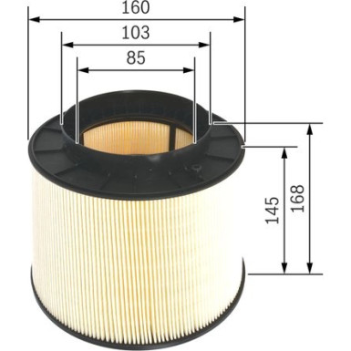BOSCH F 026 400 394 Luftfilter BOSCH F 026 400 394 Luftfilter