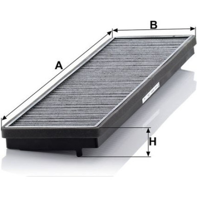 MANN-FILTER CUK 5877 Innenraumfilter, Aktivkohlefilter MANN-FILTER CUK 5877 Innenraumfilter, Aktivkohlefilter