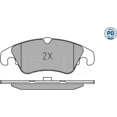 Meyle Bremsbelagsatz, Scheibenbremse MEYLE-PD: Advanced performance and design 025 247 4319/PD