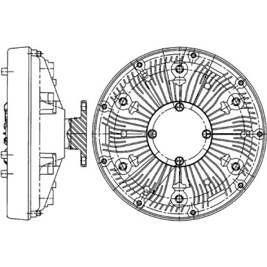 Mahle Kupplung, Kühlerlüfter BEHR Premium Line CFC 222 000P