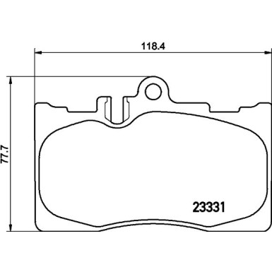 Bremsbelagsatz, Scheibenbremse 8DB 355 009-861 Bremsbelagsatz, Scheibenbremse 8DB 355 009-861