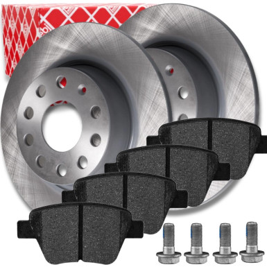 FEBI Bremsscheiben Ø272mm + Beläge HINTEN für VW Golf 6 Touran Audi SEAT FEBI Bremsscheiben Ø272mm + Beläge HINTEN für VW Golf 6 Touran Audi SEAT