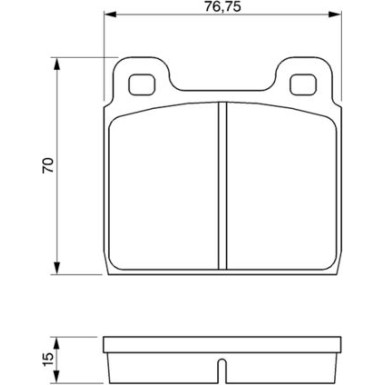 BOSCH Bremsbelagsatz, Scheibenbremse 0 986 460 113 BOSCH Bremsbelagsatz, Scheibenbremse 0 986 460 113