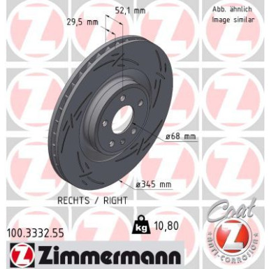 Zimmermann Bremsscheibe BLACK Z 100.3332.55