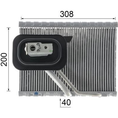 Verdampfer, Klimaanlage AE 127 000P Verdampfer, Klimaanlage AE 127 000P
