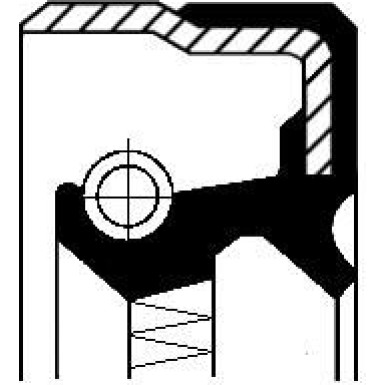 Corteco Wellendichtring, Differential 01029144B