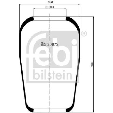 FEBI BILSTEIN 20673 Federbalg, Luftfederung